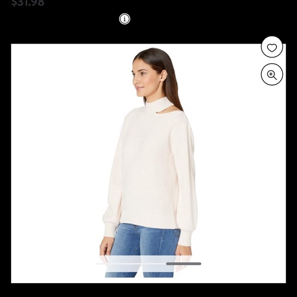 SANCTUARY Womens Pink Cut Out On Shoulder Long Sleeve Turtle Neck Sweater - Picture 2 of 4